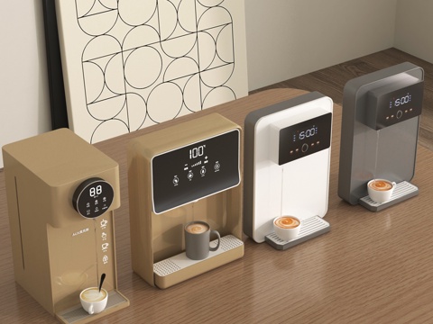 饮水机 现代直饮机 饮水机su模型