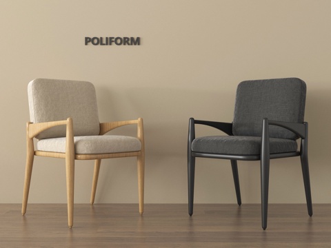 现代休闲椅 单椅 餐椅su模型