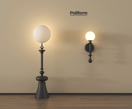 中古落地灯 装饰灯 艺术灯su模型