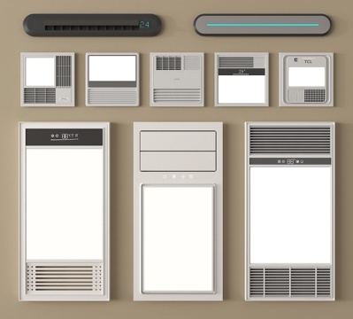 现代浴霸su模型