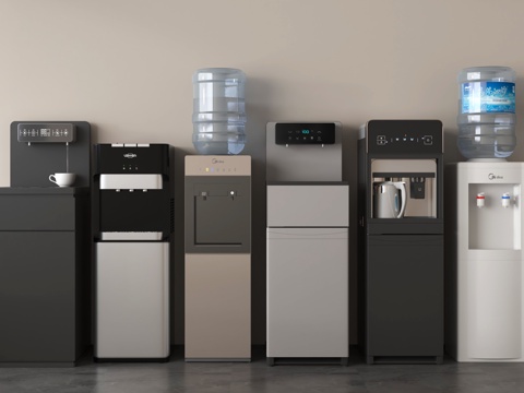 饮水机 现代直饮机 饮水机su模型