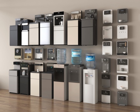 饮水机 现代直饮机 饮水机su模型