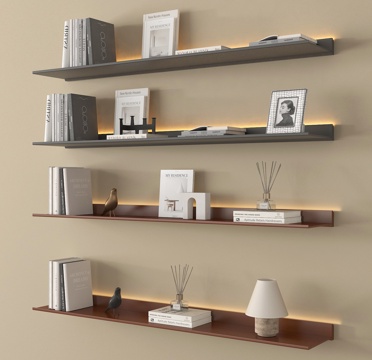 现代书架  装饰架 书架su模型