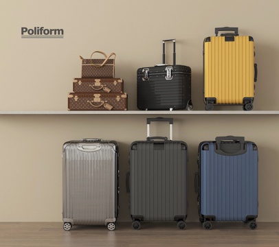 现代行李箱su模型