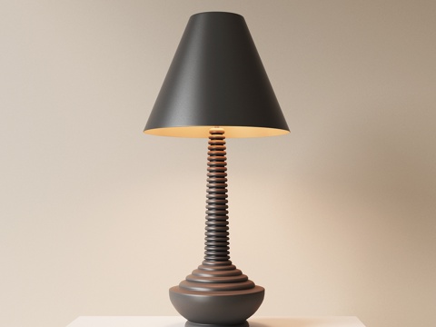 现代轻奢台灯 客厅台灯 复古台灯 床头台灯 书房台灯su模型