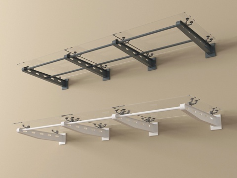 现代雨棚 遮阳棚 遮阳伞su模型