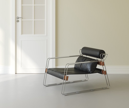 意式轻奢休闲椅su模型