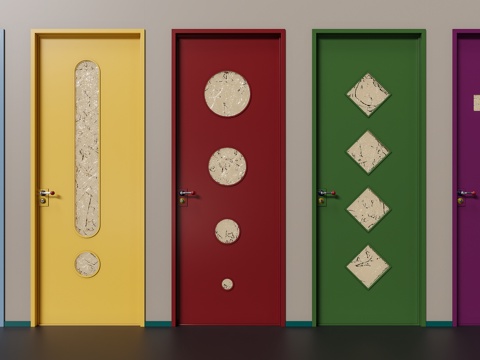 现代多巴胺房门su模型