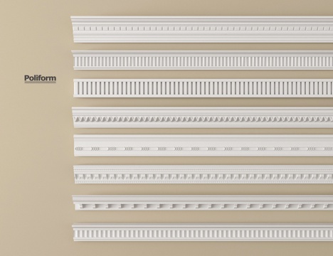 法式石膏线 石膏构件 雕花su模型
