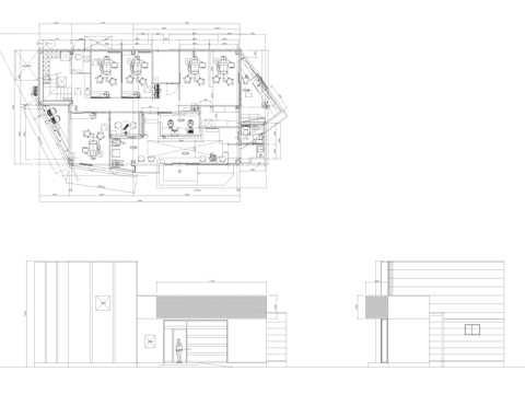 歯科 牙科诊所 口腔医院建筑平面图cad施工图