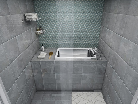  卫生间 淋浴间 宠物淋浴间3d模型 