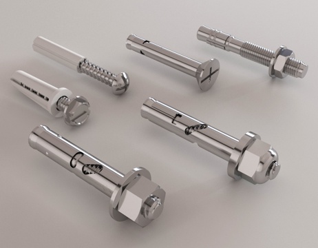 现代五金 螺丝钉 螺丝螺帽 不锈钢螺丝su模型