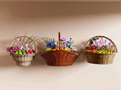 水果花篮su模型