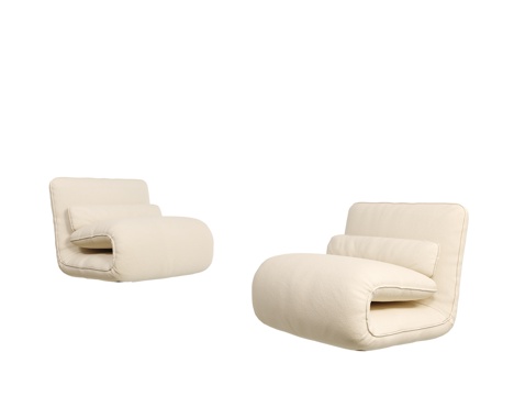 现代单人沙发 布艺沙发 休闲沙发 沙发椅 懒人沙发su模型