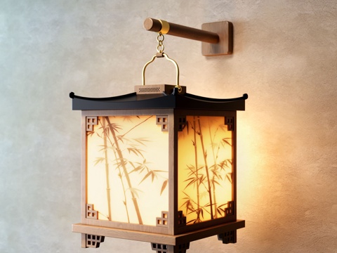 宋式壁灯 壁灯 灯具 装饰灯 艺术壁灯su模型