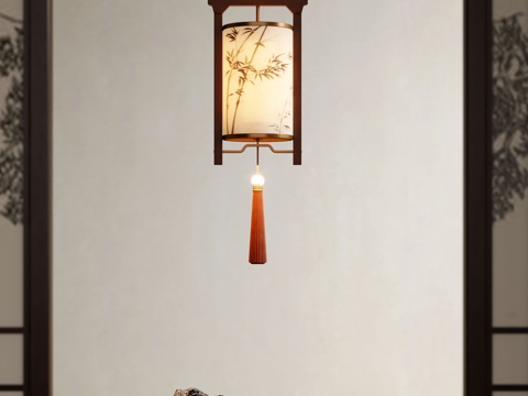 宋式吊灯 吊灯 装饰吊灯  小吊灯  艺术吊灯su模型