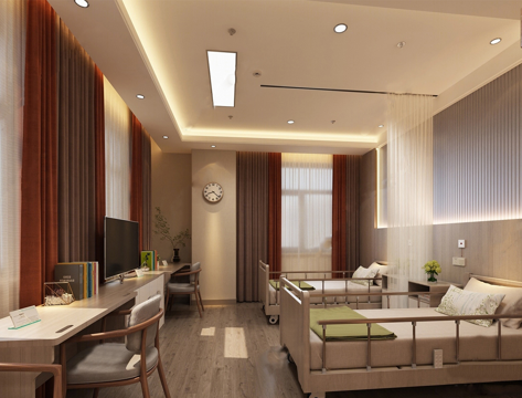 现代养老院 老年公寓su模型