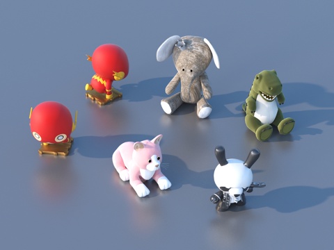  卡通 玩具 摆件3d模型 