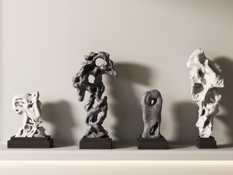 太湖石 石头 石雕su模型