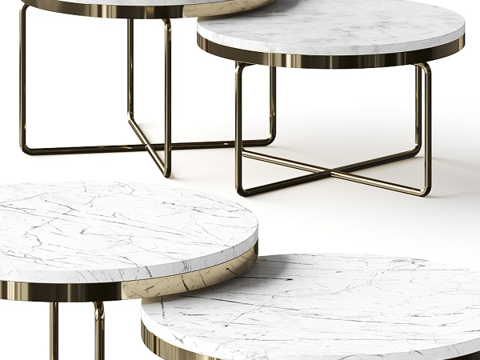  现代茶几3d模型 