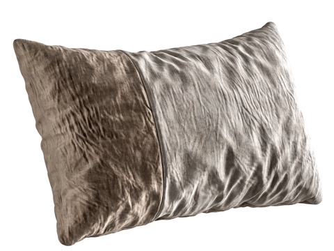 新中式抱枕 长方形抱枕 布艺抱枕su模型