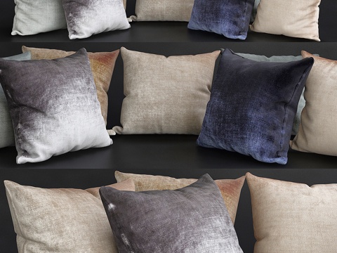  沙发靠垫 高级专业款抱枕3d模型 