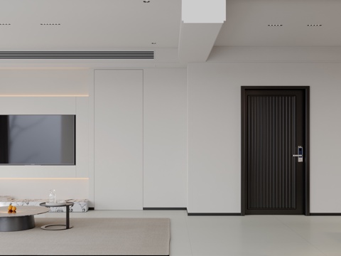  现代客餐厅3d模型 