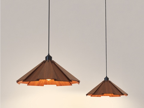  侘寂风吊灯 中古风吊灯 茶室吊灯 新中式吊灯 餐厅吊灯3d模型 