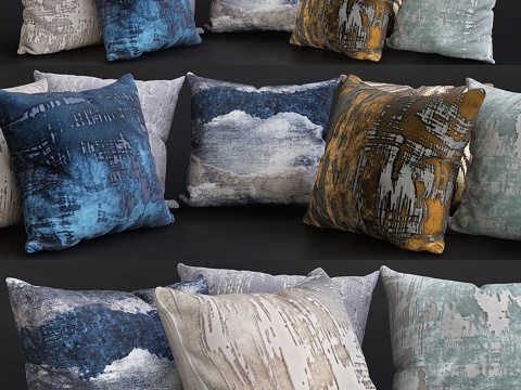  沙发靠垫 Premium PRO № 163抱枕3d模型 