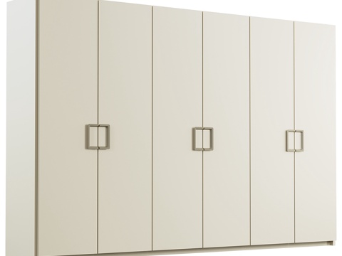  框架衣柜3d模型 