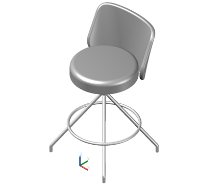 椅子 凳子转椅吧椅cad施工图