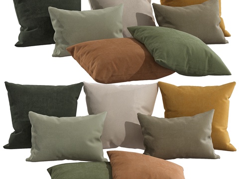  装饰抱枕 833d模型 