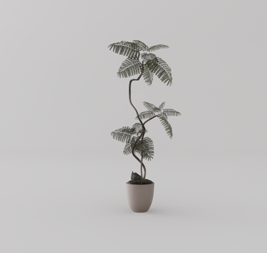  绿植盆栽su模型 