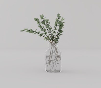  绿植盆栽su模型 