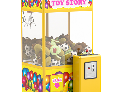  现代 Сlaw 抓娃娃机3d模型 