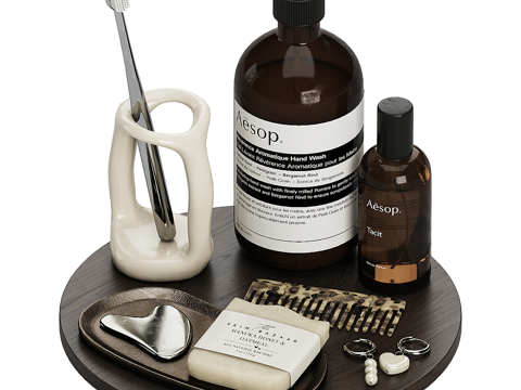  现代意式装饰浴室套装3d模型 