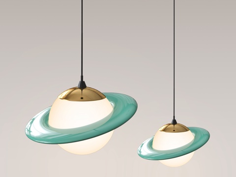  北欧小吊灯 现代小吊灯 奶油风小吊灯 卧室床头小吊灯3d模型 