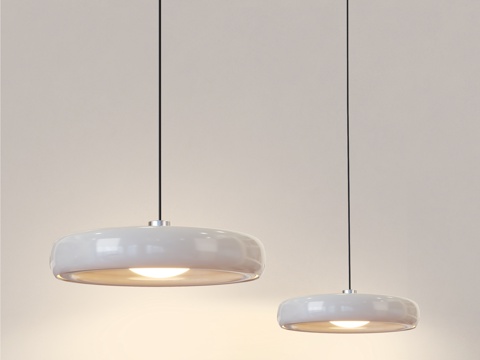  北欧吊灯 现代简约吊灯 中古风吊灯 餐厅吊灯3d模型 