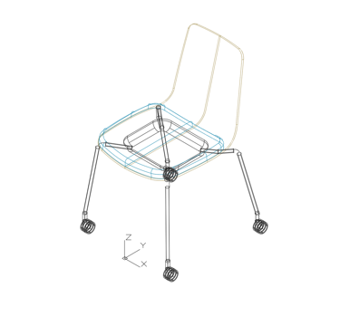 椅子 餐椅cad施工图