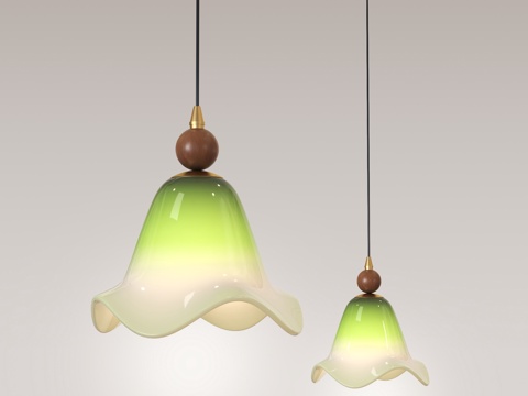  中古风床头小吊灯 法式小吊灯 复古小吊灯 床头小吊灯3d模型 