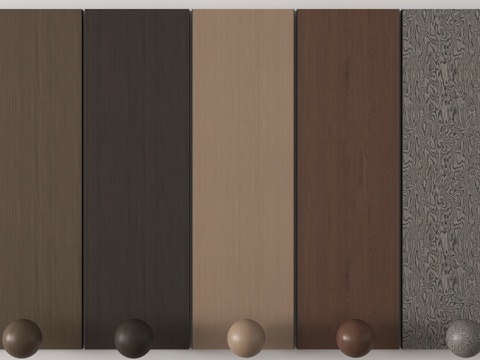 现代护墙板 木饰面护墙板 墙饰板 木饰面背景墙su模型
