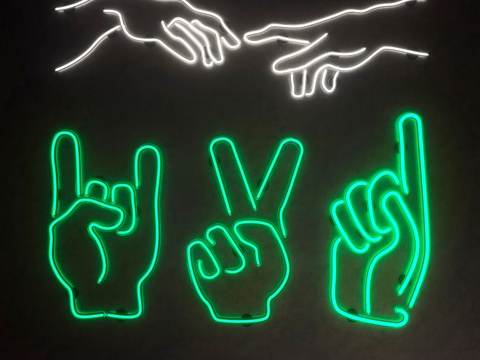  发光模块套装 霓虹灯3d模型 