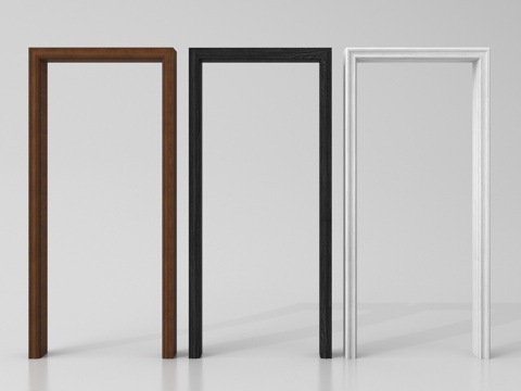 现代门套 垭口su模型