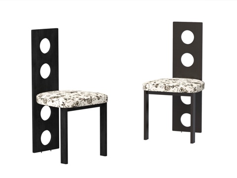 法式餐椅 单椅 休闲椅su模型