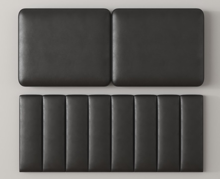  现代床头背靠 床背靠 床品3d模型 