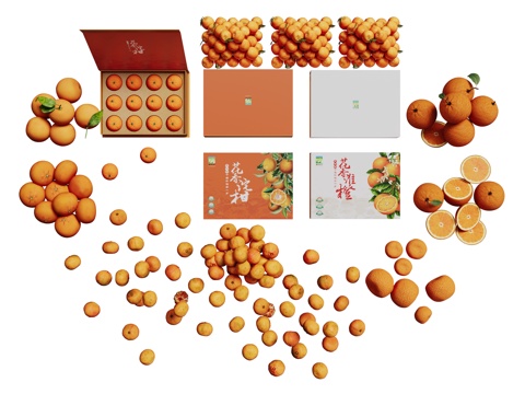 现代水果 生鲜水果 果盘 水果组合su模型