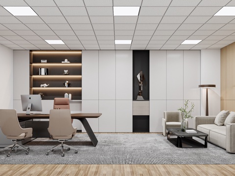  现代办公室 经理办公室 领导办公室 总监办公室 董事长办公室3d模型 