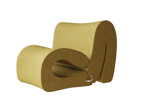 现代休闲椅 单椅 沙发凳su模型