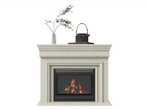 法式壁炉 壁炉构件su模型