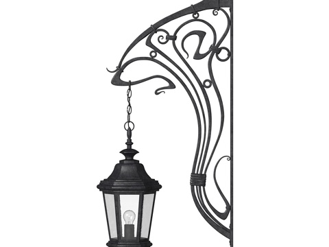 户外壁灯3d模型